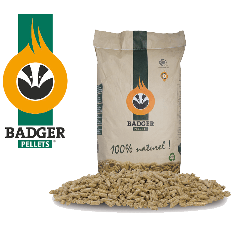 BADGER Pellets-Palette – 65 Säcke à 15 kg